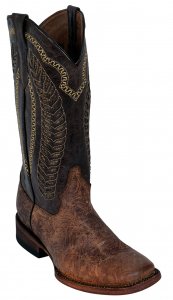 Ferrini Ladies 83993-09 Chocolate Genuine Cowhide Leather S-Toe Cowboy Boots.