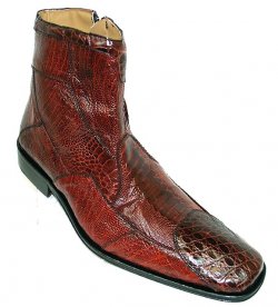 David Eden "Bailey" Cognac Genuine Crocodile/Ostrich Boots