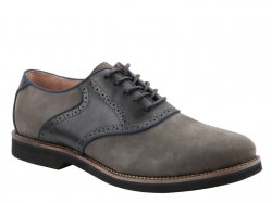 G.H.Bass & Co "Burlington" Fog / Black Genuine Saddle Oxford Shoes.