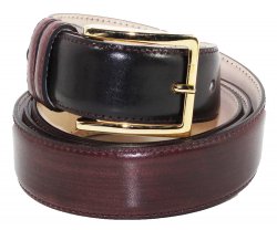 Emilio Franco Burgundy Genuine Calf Leather Belt 201.
