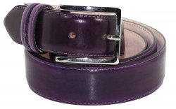 Emilio Franco Purple Genuine Calf Leather Belt 201.