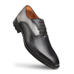 Mezlan "PATINA" Graphite / Grey Two-Toned Oxford Shoes.