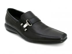 Bacco Bucci "Greer" Black Genuine Soft Supple Calfskin Loafers