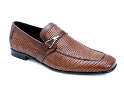 Mezlan "Cadaret" Cognac/Brown Luxurious Perforated Leather Shoes