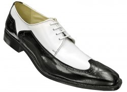 Liberty Black / White Genuine Calf-Skin Shoes 750 (Black Stitching)