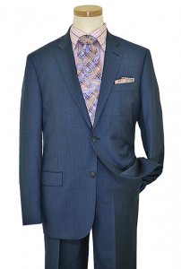 Elements by Zanetti Blue Super 120's Wool Suit 1010