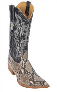 Los Altos Natural Genuine All-Over Belly Python 3X Toe Cowboy Boots 959849