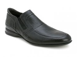 Bacco Bucci "Pepe" Black Genuine Vintage Italian Calfskin Slip-On Loafer Shoes