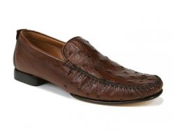 Mezlan "Rollini" 1856S Tabac Genuine Ostrich Shoes
