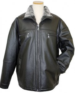 Zero Black Genuine Leather Bomber Length Jacket