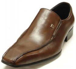 Encore By Fiesso Brown Genuine Leather Loafer Shoes FI6609