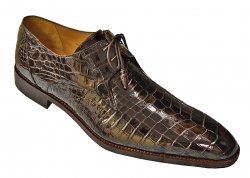 Mezlan "Brut" Brown Genuine All-Over Baby Alligator Shoes 3562-J