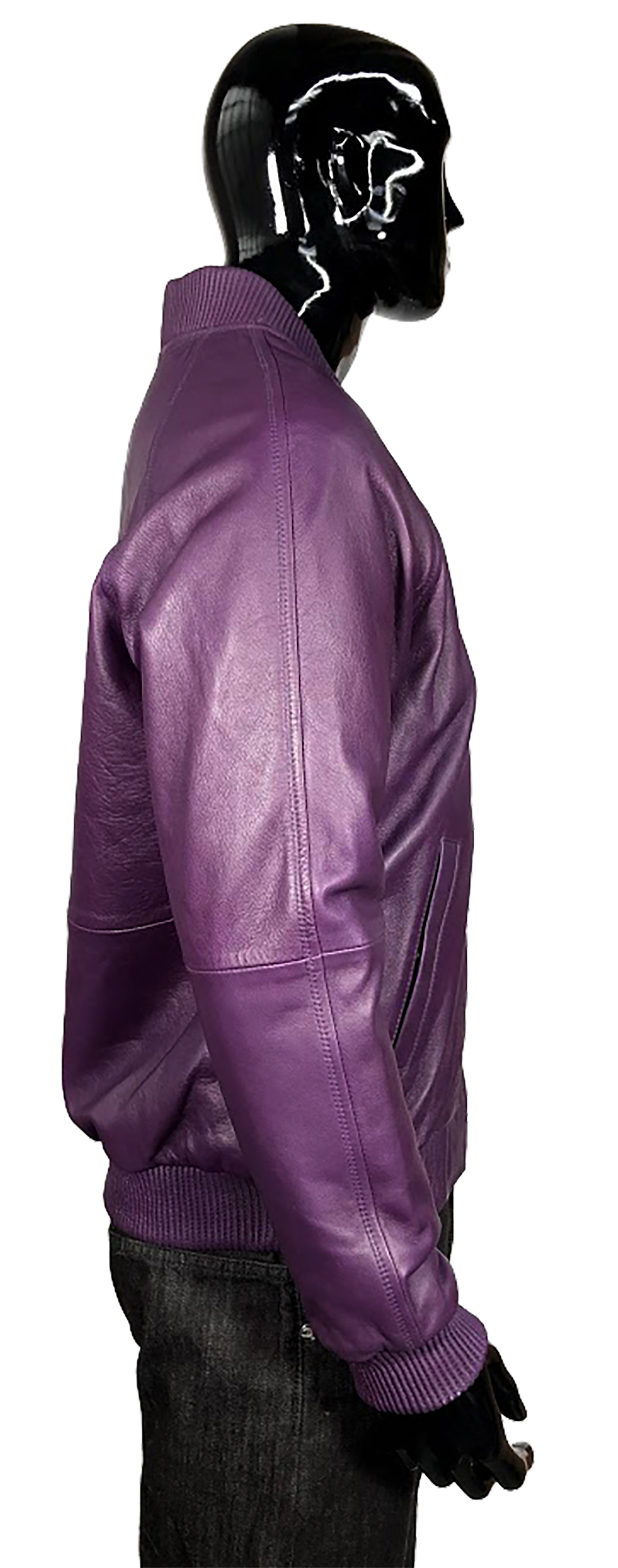 G-Gator Purple Genuine Lambskin Leather Baseball Varsity Bomber Jacket  1051. - $349.90 :: Upscale Menswear 