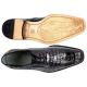 Belvedere "Chapo" Black All-Over Genuine Exotic Hornback Crocodile Shoes 1465.