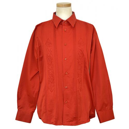 Cielo Red Embroidery Design Casual Shirt S5964