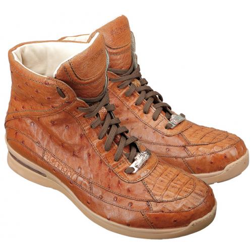 Fennix Peanut Genuine Crocodile / Ostrich Sneaker Boots 3407