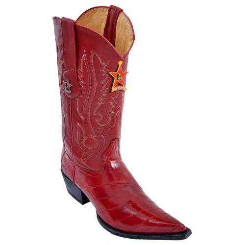 Los Altos Red Eel  3X Toe W / Cowboy Heel Boots 95V0812