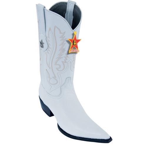 Los Altos White Python  3X Toe W / Cowboy Heel Boots 95V8328