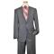 Collezioni By Zanetti Solid Charcoal Grey  Super 140's Wool Suit FU285/1