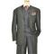 Extrema Solid Metallic Slate Blue Handpick Stitching Super 120's Sharkskin Wool Vested Suit GE00063