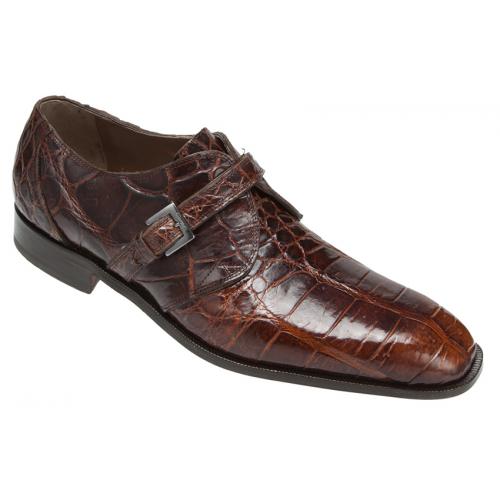 Mauri "Continentale" 1082 Golden Rust Genuine All Over Alligator Shoes