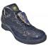 Mauri "Wonder" 8691 Navy Blue Genuine Ostrich / Patent Leather Sneakers.