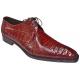 Mezlan "Bayou" Red All-Over Genuine Hornback Dual Tail Crocodile Oxford Shoes 13777-F