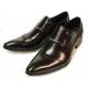 Encore By Fiesso Black Genuine Calfskin Leather Loafer Shoes FI3014