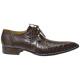 Mauri 53125 Brown Genuine All-Over Alligator Belly Skin Shoes.