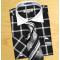 Fratello Black / White Windowpanes Shirt / Tie / Hanky Set With Free Cufflinks FRV4123P2