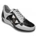 Mauri "M722" Black / White Genuine Alligator / Nappa Leather Sneakers