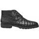 Los Altos Black All-Over Genuine Crocodile Ankle Boots 1ZA2068205