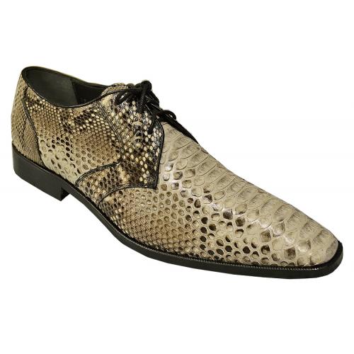 Los Altos Natural Genuine All-Over Python Snake Skin Shoes 1ZV085749