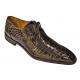 Mezlan "Brut" Brown Genuine All-Over Baby Alligator Shoes 3562-J