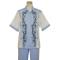 Prestige Baby Blue With White Paisley Embroidery Pure Linen 2 PC Outfit CPT-530