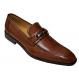 Calzoleria Toscana Black Genuine Leather Loafer Shoes With Bracelet 2593