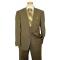 I-Deal By Zanetti Olive / Cream Stripes Super 140's Wool Suit UE90155
