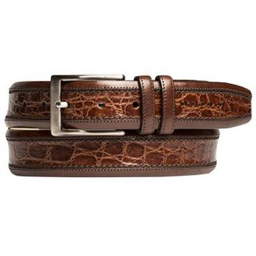 Mezlan "AO8597-C" Sport Genuine Crocodile Skin Belt