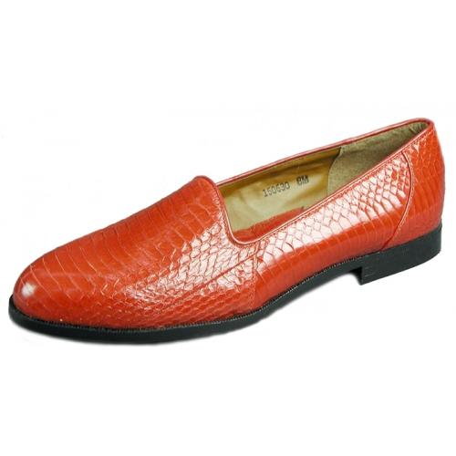 Giorgio Brutini "Faulkner" Red Genuine Snakeskin Shoes 15063