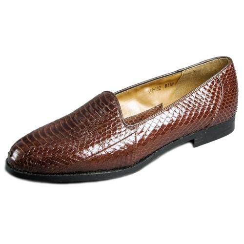 Giorgio Brutini "Faulkner" Brown Genuine Snakeskin Shoes 15063