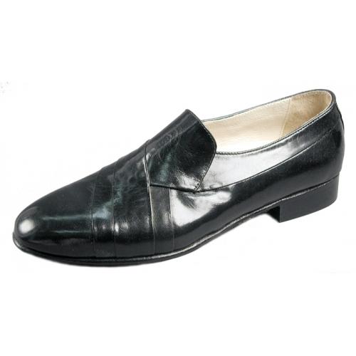 Giorgio Brutini "Pierce" Black Genuine Leather Loafer Shoes 24438