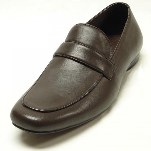 Encore By Fiesso Coffee Genuine Leather Loafer Shoes FI3084