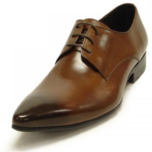 Encore By Fiesso Brown Genuine Leather Shoes FI3048
