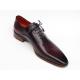 Paul Parkman 019 Purple Genuine Italian Calfskin Plain Toe Oxford Shoes