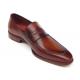 Paul Parkman 067 Tobacco / Burgundy Hand-Painted Loafer Shoes