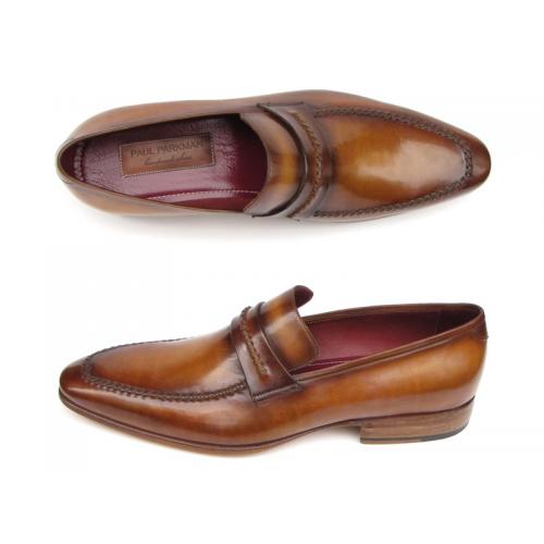 Paul Parkman 068 Brown Genuine Leather Loafer Shoes