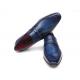 Paul Parkman 068 Navy Genuine Italian Calfskin Loafer Shoes