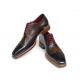 Paul Parkman 081 Navy / Red / Black Genuine Leather Wingtip Oxford Shoes