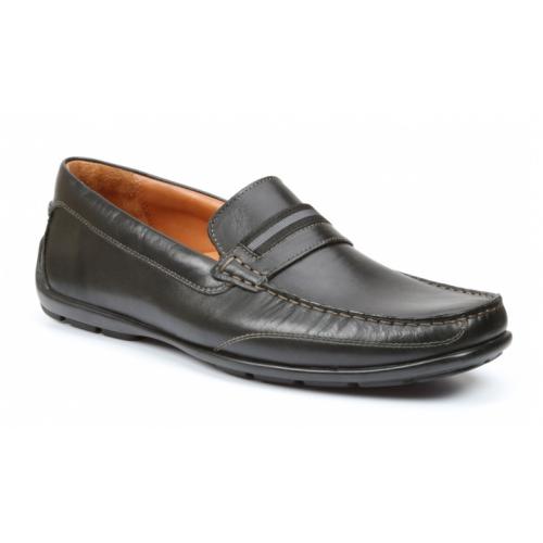 Giorgio Brutini "Torent" Black Genuine Leather Loafer Slip-on 478831