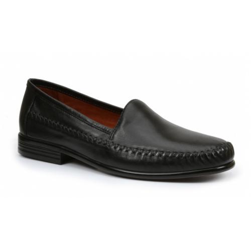 Giorgio Brutini "Mortoni" Black Genuine Leather Loafer Slip-on 671341